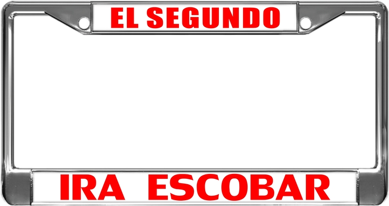 EL SEGUNDO - Custom License Plate Frame